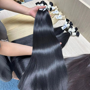 Extensions de Cheveux Humains Vietnamiens Naturels Bruts 100% Vierge Noirs 9A Remy Bouclés Texture Skin Weft Tissage Simple en Gros - Product Image 1