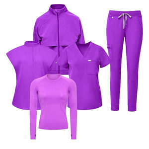 Nouvel arrivage Uniforme de médecin infirmier de haute qualité parfait pour les hommes Ensembles de gommage bon marché en gros Spandex/Polyester - Product Image 6