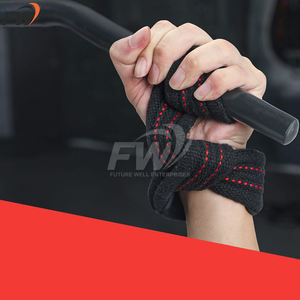 Correas de Levantamiento de Pesas de Algodón con Etiqueta Personalizada OEM, Muñequeras para Levantamiento de Pesas con Diseño en Forma de 8, Soporte para Manos para Fitness con Logotipo - Product Image 4