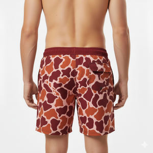 Pantalones Cortos de Cintura Media para Hombre, 100% Poliéster, 180g, de Primera Calidad, Sólidos, Elásticos en 4 Direcciones, de Secado Rápido, Transpirables, Antiarrugas y Anti-UV - Product Image 2