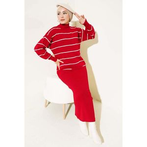 ชุดเสื้อกั๊กถัก2ชิ้นสีแดง - Product Image 2