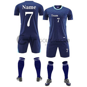 Maillot de football à sublimation personnalisée pour hommes femmes adultes enfants avec logo de l'équipe avec numéro de nom-chemise courte d'entraînement de football - Product Image 1