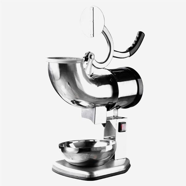 New 2025 High Quality Stainless Steel Electric Ice Crusher Machine Semi Automatic Ice Shaver High Productivity Removable Crumb