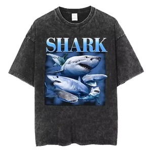 เสื้อยืดโอเวอร์ไซส์สำหรับผู้ชายผู้หญิงเสื้อยืดวินเทจทรงหลวม - Product Image 2