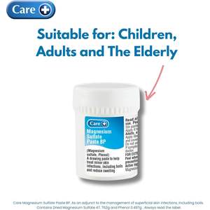 แคร์+ 50 กรัม แมกนีเซียมซัลเฟต เพสต์ ผลิตภัณฑ์ดูแลผิว - Product Image 4
