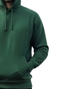Sudadera con capucha de lana informal para hombre con bolsillo de canguro, sudadera de invierno de algodón suave para uso diario y actividades al aire libre - Product Image 3
