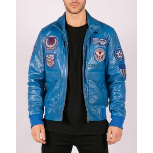 Veste en cuir d'agneau moderne pour homme, veste de motard en cuir véritable souple, vêtement d'extérieur décontracté et tendance pour l'hiver - Product Image 4