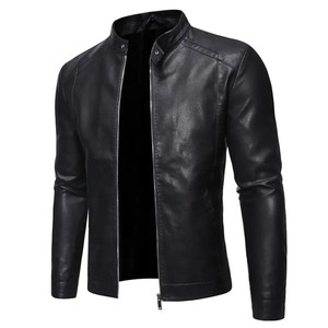 Comfortable casual Leather Jackets For men formal Heavyweight Stylish Trendy Classic <b>coat</b> Blazer Luxury bomber mens jacket - Product Image 5