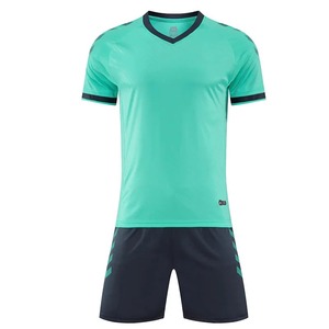 ชุดฟุตบอลแขนสั้นชุดฝึกฟุตบอลสำหรับผู้ชายและผู้ใหญ่เด็กชุดทีมนักเรียนชั้นประถมศึกษาฤดูร้อน - Product Image 2