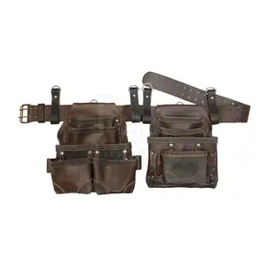 Custo Screwdriver Waist Tools Pouch Electrician Leather Tool Belt Professional Premium Leather Tool Waist Pouch