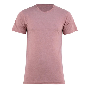 เสื้อยืดถักคุณภาพสูงสำหรับผู้ชาย โพลีเอสเตอร์/คอตตอน แขนสั้น เป็นมิตรกับสิ่งแวดล้อม กันยับ ทรงหลวม ดีที่สุด - Product Image 4