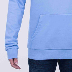 Sudadera con capucha de lana personalizada de 100% algodón para hombre, sudadera de tela francesa de gran tamaño, logotipo bordado, liso, teñido liso de invierno - Product Image 4
