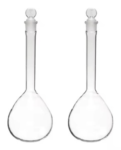 Matraz volumétrico de 500ml con tapón de vidrio intercambiable hecho de vidrio de borosilicato resistente al calor y de baja expansión - Product Image 4