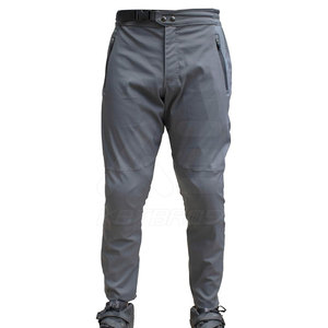 Pantalones de Ciclismo para Hombre, Personalizados, 100% Algodón, Transpirables, de Secado Rápido, Largos, para Exteriores, 160g, Grises, con Logotipo Personalizado - Product Image 1