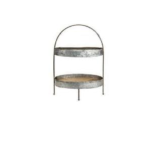 Soporte de pastel de Metal galvanizado de llegada superior Forma redonda Soporte de postre y pastel de Metal Tamaño personalizado Forma Color - Product Image 1