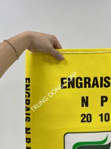 ถุงปุ๋ย PP แบบสานมีความทนทานเคลือบผิวมันและรอยต่อปาก PE ขนาด5กก. ถึง50กก. จากเวียดนาม - Product Image 3