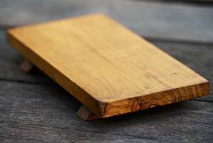 Vaisselle décorative rectangulaire en bois massif véritable naturel, plateau de service à fruits, plateau de service à café, plateau de service à café - Product Image 4