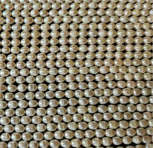 Cuentas sueltas de hebras de perlas blancas de agua dulce sin tratar naturales de alta calidad con efecto óptico de cambio de Color para la fabricación de joyas - Product Image 2