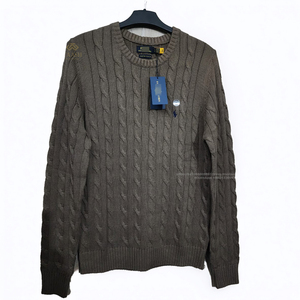 Marque de luxe hommes broderie Logo pull pull RA l Logo col rond Ralph pull en tricot Lauren pull pull décontracté - Product Image 5