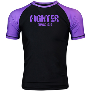 Negro púrpura MMA Rashguard alta calidad personalizado BJJ Rashguard ropa de entrenamiento y engranajes Jiu Jitsu - Product Image 1