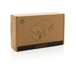 Boîte à lunch écologique en bambou RPP RCS, durable et respectueuse de l'environnement, gadget pour les repas quotidiens - Product Image 5