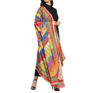 Indian Traditional Banarasi Dupatta for <b>Women</b> Trendy Ethnic Wear <b>Shawl</b> for Casual Dresses Fashionable Ethnic Scarves & <b>Shawls</b> - Product Image 1