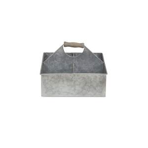 Galvanized <b>kitchen</b> caddy organizer for storing cutlery utensils napkins condiments <b>spices</b> suitable for rustic farmhouse decor - Product Image 2