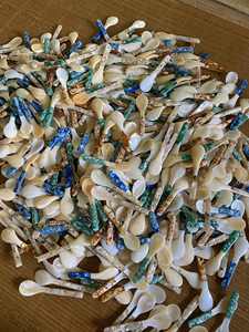 Cuchara de Postre Moderna de Nácar al por Mayor, Chapada en Oro, Material Orgánico, Ecológica, Personalizada, Creativa, Vietnam - Product Image 4