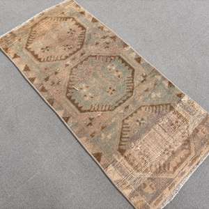 Tapis turc vintage 0,1x3,1 pi (4x95 cm), tapis oriental brun - Product Image 2