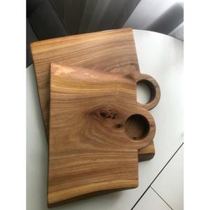 Planches à découper en bois véritable Acacia planche à découper Pizza fromage plateau blocs décoratifs S/2 - Product Image 1