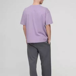 280g peso pesado en blanco liso 100% algodón camiseta Anti encogido de gran tamaño de lujo de gran tamaño de talla grande camiseta para hombres - Product Image 2