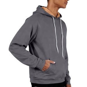 Ventes en gros de sweats à capuche en coton mélangé à manches raglan, coupe slim, streetwear, avec poches, vêtements décontractés, design élégant - Product Image 4