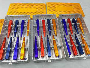 Ensemble d'instruments orthopédiques pour colonne vertébrale arc-en-ciel américain de la meilleure qualité Curettes cervicales manuelles de qualité supérieure pour base chirurgicale - Product Image 5