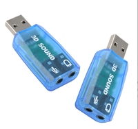 Adaptador de tarjeta de sonido USB de audio 3D de 5,1 canales con interfaz de micrófono y auriculares para PC/portátil