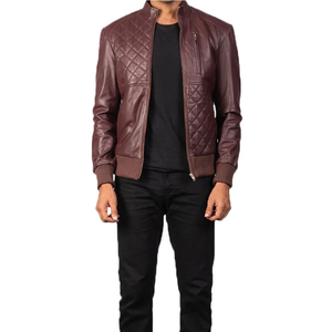 Chaqueta de cuero tradicional para hombre con estilo de cuero auténtico marrón chocolate, temporada de chaquetas de cuero genuino - Product Image 5