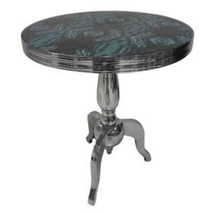 Diseño hecho a mano, decoración de sala de estar, superventas, mesa de centro de Metal, acabado brillante, sofá de tamaño estándar, mesa auxiliar - Product Image 6