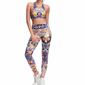 Sports Bra Workout <b>Leggings</b> Clothes Suit Activewear Seamless Biker Shorts Fiess Gym Wear Knit Women Yoga <b>Set</b> - Product Image 5