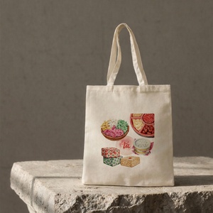 กระเป๋าผ้าแคนวาส Truong Gia ขนาด 33x38 ซม. ลายพิมพ์เค้กแบบดั้งเดิม ปิดด้วยซิป สไตล์ลำลองสำหรับเดินทาง - Product Image 6