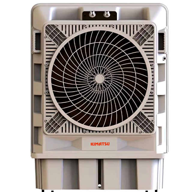 Commercial Desert Air Cooler Electric 150L Tank 2500 Sq.ft. Cooling Area Plastic 1-Year Warranty Hotels Household Use Kimatsu
