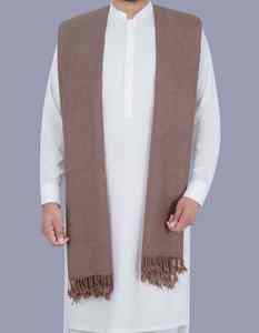 Men Winter Wool <b>Shawl</b> Soft Warm Breathable 300g Traditional Elegant Solid Color <b>Wrap</b> From India & Pakistan - Product Image 4