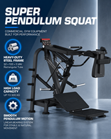 BN Plate Loaded Leg Trainer pour Crossfit Box Athletic Academy Hotel Gym Pendulum Squat Machine