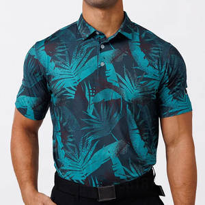 เสื้อยืดกอล์ฟผู้ชายแบบกำหนดเองสำหรับเสื้อยืดแขนสั้นแห้งเร็วระบายอากาศได้ดีทำจากผ้าฝ้ายถักใยไม้ไผ่สีทึบ - Product Image 6