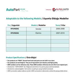 Kit de reparación de vidrio delantero derecho para Hyundai Elantra, Sonata - Product Image 2