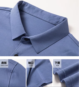 Polos Personalizables para Hombre al por Mayor, de Alta Calidad, Color Sólido, Tejidos, de Poliéster y Algodón - Product Image 4