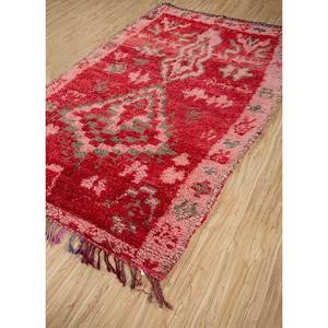 Tapis en laine noués à la main Nuray, motifs rectangulaires abstraits rouge-orange, pour la maison, le salon, le couloir, l'entrée - Pae-4571 9x12 - Product Image 2