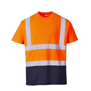 Vêtements de travail réfléchissants haute visibilité pour hommes, logo personnalisable, fermeture à glissière 100% Bird Eye Polyester Cotton Work Shirts Pack - Product Image 1