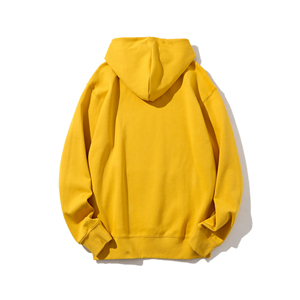 2025 personnalisable nouveauté à la mode 100% coton doux respirant jaune polaire sweat à capuche pour un usage quotidien décontracté - Product Image 2