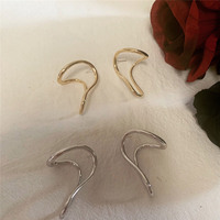 Boucles d'oreilles géométriques irrégulières en or pour femmes