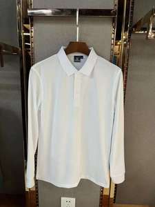 Nouveau Polo de Golf Décontracté pour Homme en Coton Tricoté à Manches Courtes, Uni, avec Poche Avant, Logo Imprimé Numérique, Anti-Plis, Coupe Classique - Product Image 3