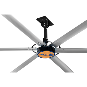 Ventilateur de plafond industriel HVLS haute efficacité Bonawind 12FT en acier inoxydable avec moteur PMSM sans balais et contrôle par application pour usine/entrepôt - Product Image 6